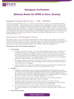 Harappan Civilisation [History Notes for UPSC &amp; Govt. Exams]