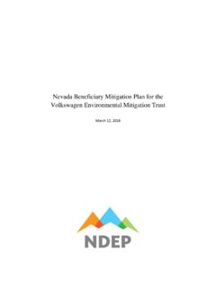 Nevada Beneficiary Mitigation Plan - ndep.nv.gov