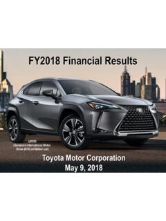 FY2018 Financial Results - toyota-global.com