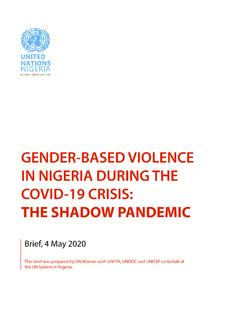 GENDER-BASED VIOLENCE IN NIGERIA DURING THE COVID …