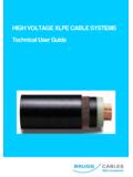 HIGH VOLTAGE XLPE CABLE SYSTEMS Technical …