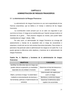 CAP&#205;TULO 2 ADMINISTRACI&#211;N DE RIESGOS FINANCIEROS