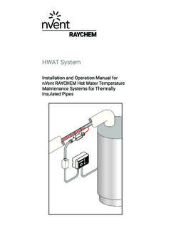 Raychem HWAT System Installation and Operation …