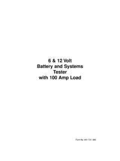 6 &amp; 12 Volt Battery and Systems Tester with 100 …