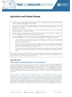 Agriculture and Climate Change - OECD.org