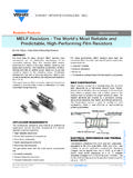 Resistive Products MELF Resistors - The World’s Most ...