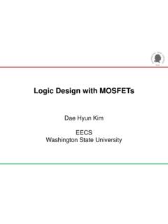 Logic Design with MOSFETs - Washington State University