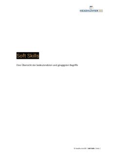 Soft Skills - Headhunter100 Ihr Karrieremanager