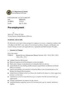 Pre-employment - bop.gov