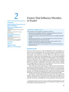 Factors That Influence Microbes in Foods* - asm.org