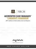 ACCREDITED CASE MANAGER CANDIDATE …