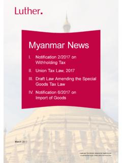 Myanmar News - Luther Corporate Services Pte Ltd
