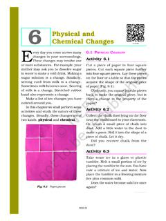 6 Chemical Changes Physical and