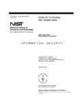 Guide for conducting risk assessments - NIST