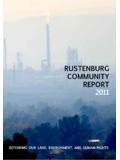 RUSTENBURG COMMUNITY REPORT 2011 - Bench Marks