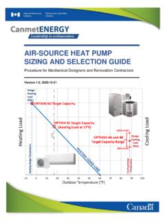 Air-source Heat Pump Sizing and Selection Guide