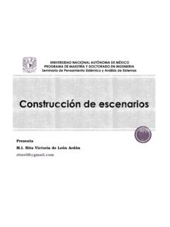 Construcci&#243;n de escenarios - UNAM