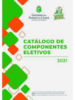 Cat&#225;logo de Componentes Eletivos - 2021