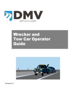 Nevada DMV Wrecker and Tow Car Operator Guide