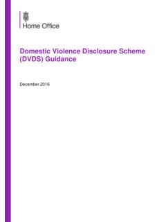 Domestic Violence Disclosure Scheme (DVDS) Guidance