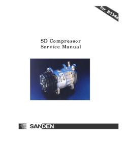 SD Compressor Service Manual