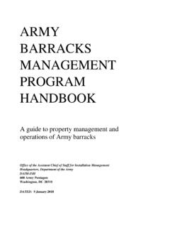 ARMY BARRACKS MANAGEMENT PROGRAM HANDBOOK