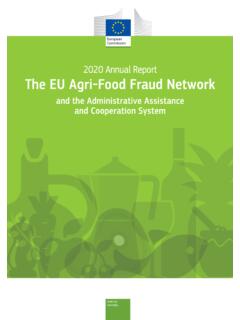 2020 Annual Report The EU Agri-Food Fraud Network