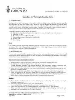 Guidelines for Working in Loading Docks