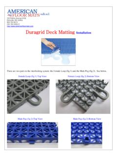 Duragrid Deck Matting Installation - American …