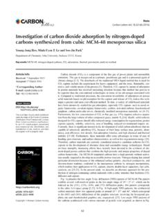 Investigation of carbon dioxide adsorption by …