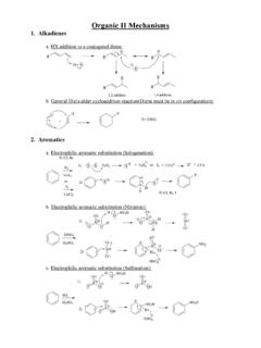 Organi II Mechanisms - Organic chemistry