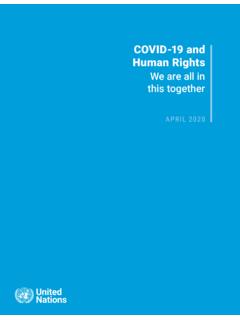 COVID-19 and Human Rights - United Nations
