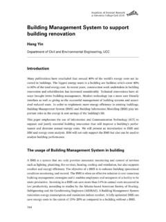 Building Management System to support building …