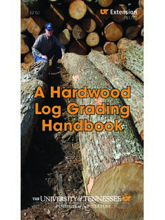 A hardwood Log Grading Handbook - University of Tennessee