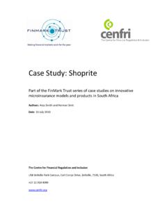 Case Study: Shoprite - Cenfri