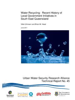 Water Recycling: Recent History of Local …