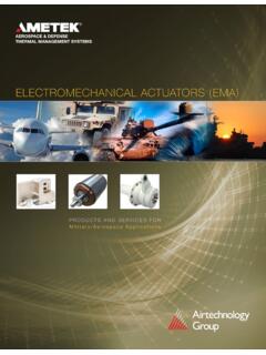 ELECTROMECHANICAL ACTUATORS (EMA)