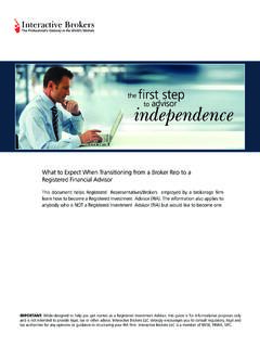 first step independence - Interactive Brokers