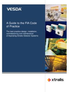 A Guide to the FIA Code of Practice - VESDA System