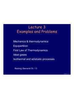 Lecture 3 Examples and Problems - University of Illinois ...
