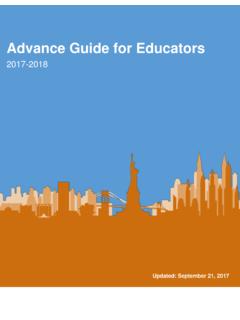 Advance Guide for Educators