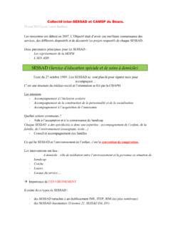 SESSAD (Service d’éducation spéciale et de soins à domicile)