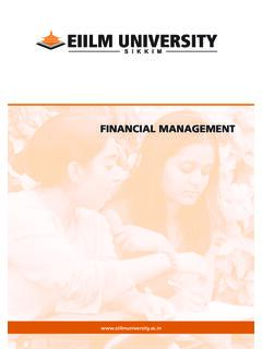 Financial Management - EIILM University
