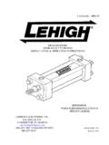 HIGH PRESSURE INSTALLATION &amp; OPERATING INSTRUCTIONS