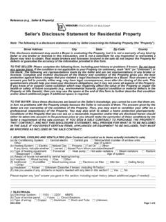 Seller's Property Disclosure Statement Form DSC-8000