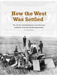 How the West Was Settled - Archives