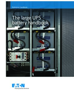 Eaton UPS battery handbook