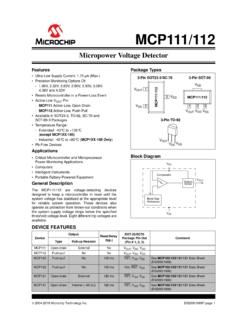 MCP111/112 - Microchip Technology