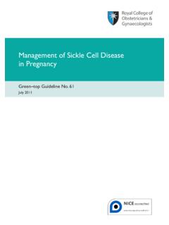 Management of Sickle Cell Disease in Pregnancy
