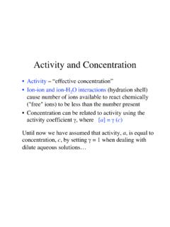 Activity and Concentration - San Francisco State University
